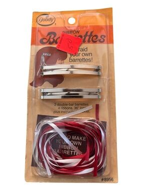 Goody Ribbon Barrettes Vintage 1980’s